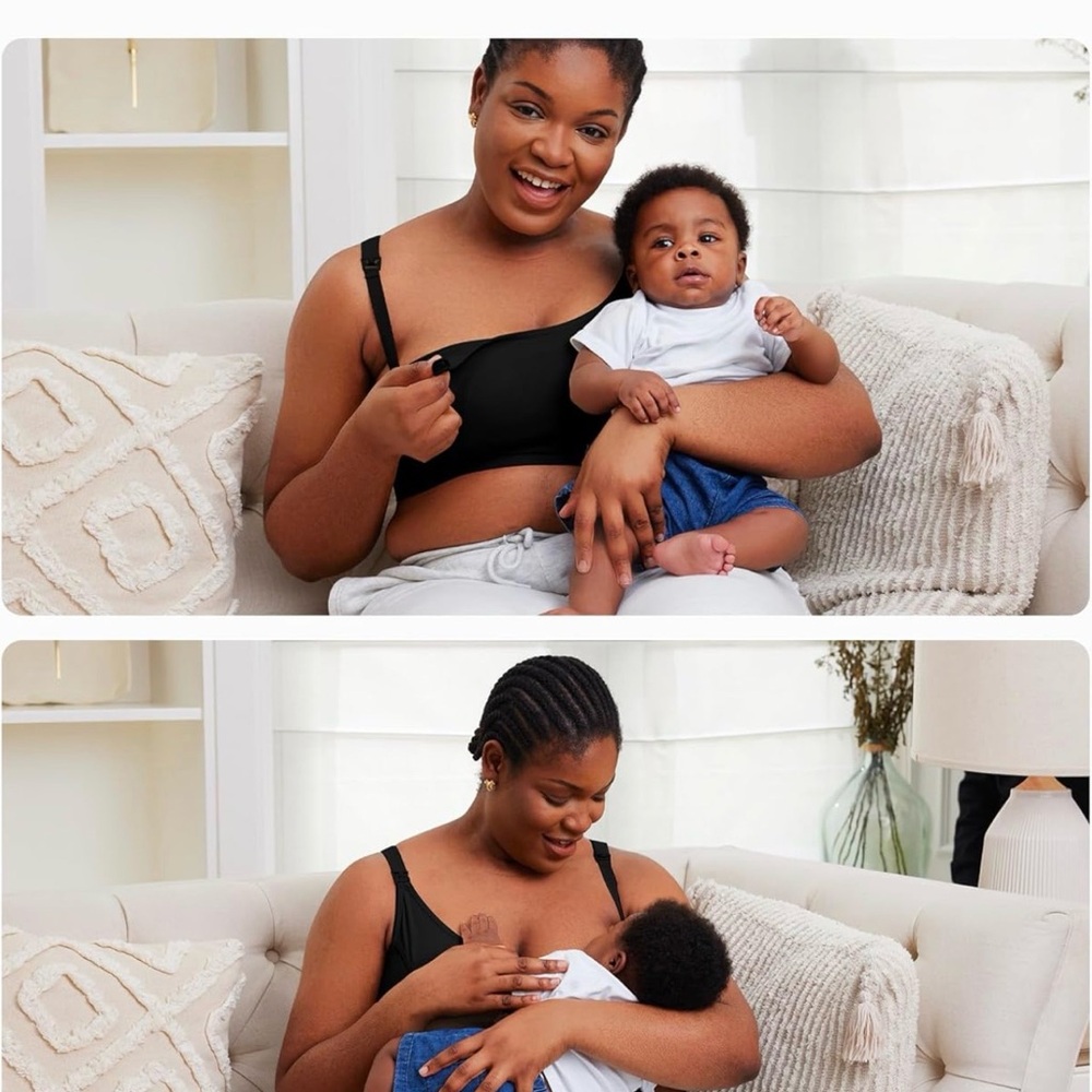 2 Momcozy Black Pumping & Nursing Bras - Picture 6 of 7
